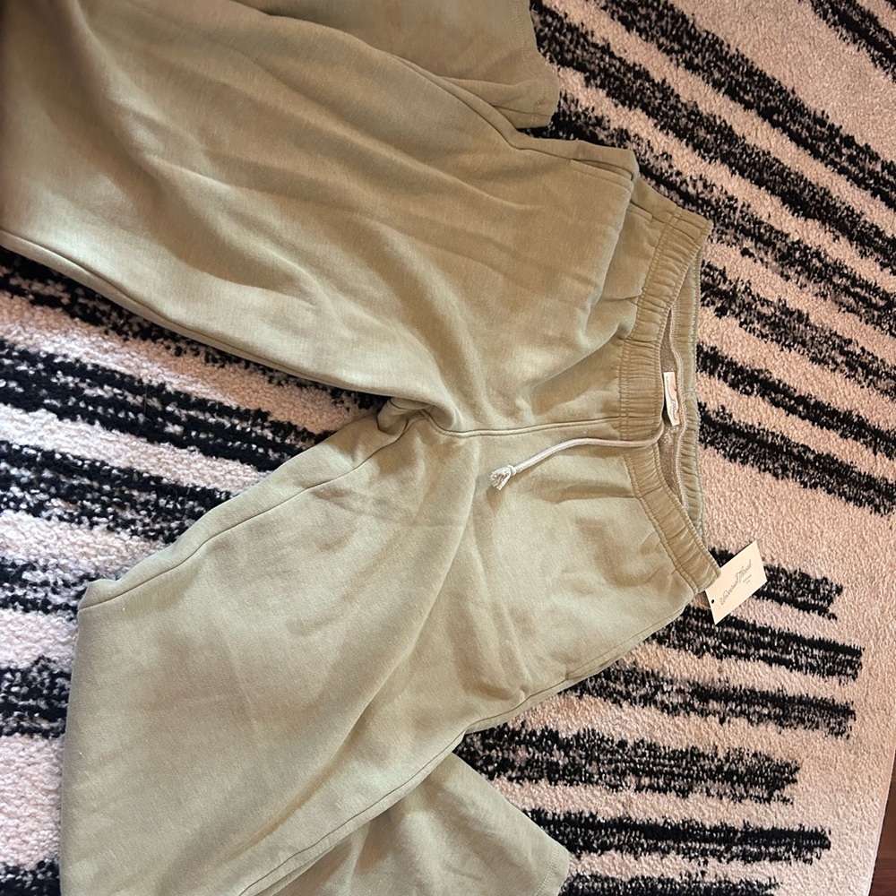 Target Wide Leg Pants in Olive Green